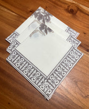 Load image into Gallery viewer, SILVER LILY Placemat and Napkin Set
