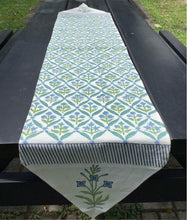 Load image into Gallery viewer, BLUE FLORA Table Runner
