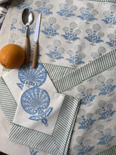 Load image into Gallery viewer, AZURE and Stripes Placemat and Napkin Set
