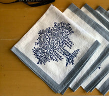 Load image into Gallery viewer, NAPKIN Set Grey Tree on White
