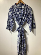 Load image into Gallery viewer, MANJULA ROYAL BLUE Long Kimono
