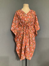 Load image into Gallery viewer, ELAINE ORANGE Short Kaftan
