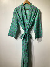 Load image into Gallery viewer, GREEN POME Long Kimono

