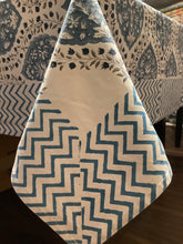 Load image into Gallery viewer, TAMIL BLUE Table Cover only (Cotton Canvas)
